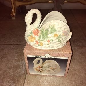 Porcelain swan